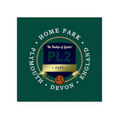 Plymouth Home Park - Football Coaster - Square Or Circle