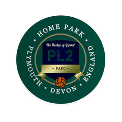Plymouth Home Park - Football Coaster - Square Or Circle
