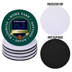 Plymouth Home Park - Football Coaster - Square Or Circle
