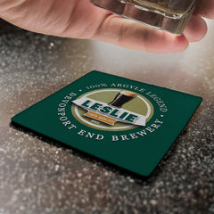 Plymouth Leslie - Football Coaster - Square Or Circle