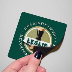 Plymouth Leslie - Football Coaster - Square Or Circle