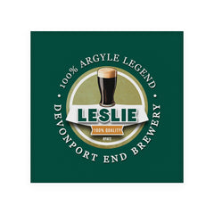 Plymouth Leslie - Football Coaster - Square Or Circle
