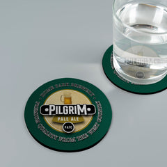 Plymouth Pilgrim - Football Coaster - Square Or Circle
