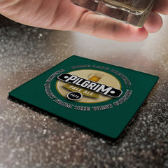 Plymouth Pilgrim - Football Coaster - Square Or Circle