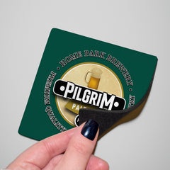 Plymouth Pilgrim - Football Coaster - Square Or Circle