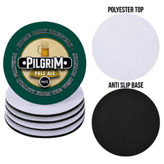 Plymouth Pilgrim - Football Coaster - Square Or Circle
