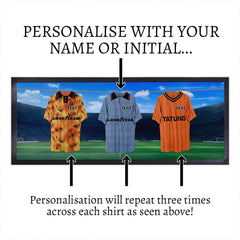 Plymouth Retro Retro Hanging Football Shirts - Personalised Bar Runner