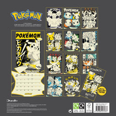 Pokemon Square Calendar 2026