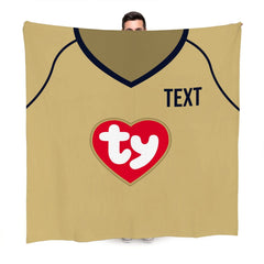 Portsmouth 2002 Away Shirt - Personalised Retro Fleece Blanket 150cm X 150cm