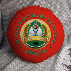 Portugal Euros  - Legend Collection - Circle Cushion 14inch
