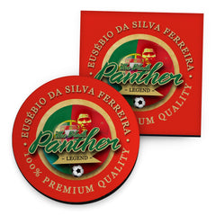 Portugal Eusebio - Coaster - Circle or Square