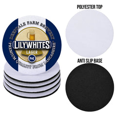 Preston Lilywhites - Football Coaster - Square Or Circle