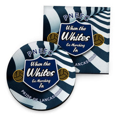 Preston Marching - Football Coaster - Square Or Circle
