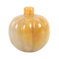 Pumpkin Shaped Orange Calcite Crystal