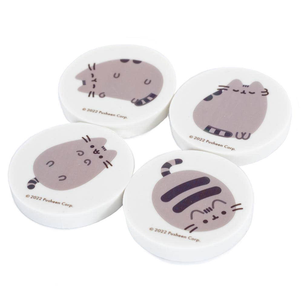 Pusheen 4pk Eraser Set