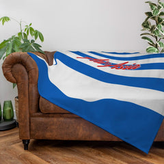 QPR - 2015 Home Shirt - Personalised Retro Fleece Blanket
