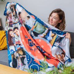 QPR - 2015 Home Shirt - Personalised Retro Fleece Blanket