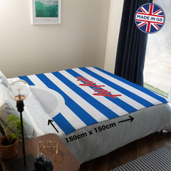 QPR - 2015 Home Shirt - Personalised Retro Fleece Blanket