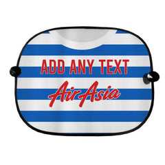 QPR 2015 Home Shirt - Personalised Retro Football Car Sun Shade - Set of 2