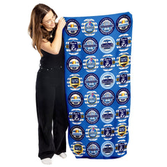 QPR - Football Legends - Microfibre Beach Towel - 150cm x 75cm