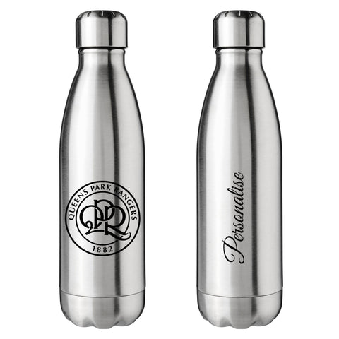 Queens Park Rangers FC Crest Silver Insulated Water Bottle