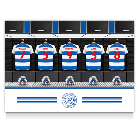 Queens Park Rangers Personalised Poster - Dressing Room