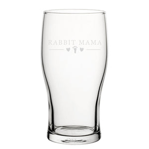 Rabbit Papa - Engraved Novelty Tulip Pint Glass