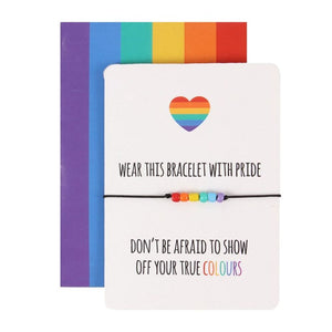 Rainbow Pride Bracelet Card