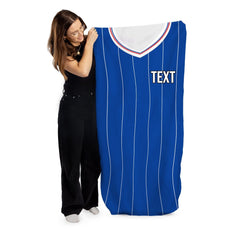 Rangers - 1984 Home Shirt - Personalised Retro Lightweight, Microfibre Beach Towel - 150cm x 75cm