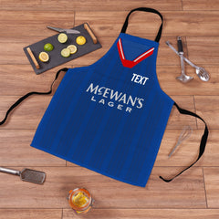 Rangers - 1992 - Home Shirt - Personalised Retro Football Adults Apron
