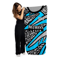 Rangers - 1995 GK Shirt - Personalised Retro Lightweight, Microfibre Beach Towel - 150cm x 75cm