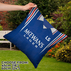 Rangers - 1996 Home Shirt - 45cm or 61cm Retro Showerproof Outdoor Cushion