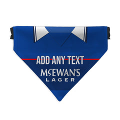 Rangers 1998 Home Shirt - Personalised Pet Bandana - 4 Sizes