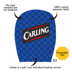 Rangers 2009 Home - Retro Football Shirt - Pack of 2 - Car Seat Headrest Covers