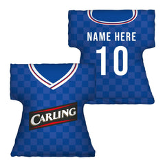 Rangers- 2009 Home Shirt - Personalised Retro Shirt Cushion