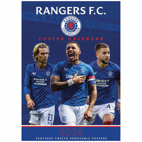Rangers FC A3 Calendar 2024