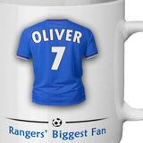 Rangers Mug Personalised Custom Made Football Supporters Cup