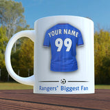 Rangers Mug Personalised Custom Made Football Supporters Cup