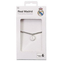 Real Madrid CF Silver Finish Bead Bracelet