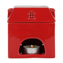 Red Ceramic House Oil Burner