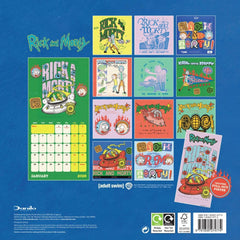 Rick And Morty Square Calendar 2026