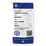 Rochdale Golf Towel (Personalised Fans Ticket Design)