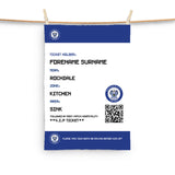 Rochdale Tea Towel - Personalised (Fans Ticket Design)