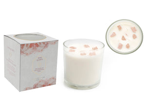 Rose Quartz Candle 12x12cm