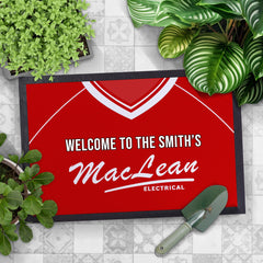 Ross County 2000 Away Shirt - Personalised Retro Door Mat - 60cm x 40cm