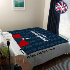 Ross County Retro 1995 Home - Personalised Retro Fleece Blanket 150cm X 150cm