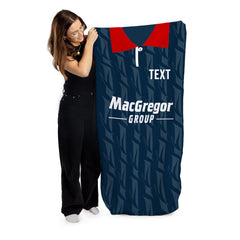 Ross County Retro 1995 Home Shirt - Personalised Lightweight, Microfibre Retro Beach Towel - 150cm x 75cm