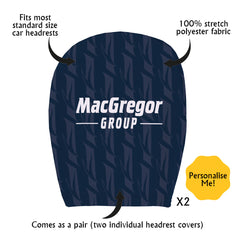 Ross County Retro 1995 Home Shirt - Retro Football Shirt - Pack of 2 - Car Seat Headrest Covers