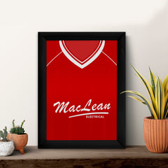 Ross County Retro 2000 Away Shirt - A4 Personalised Metal Sign Plaque - Frame Options Available