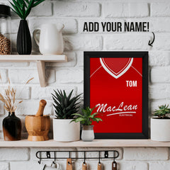 Ross County Retro 2000 Away Shirt - A4 Personalised Metal Sign Plaque - Frame Options Available